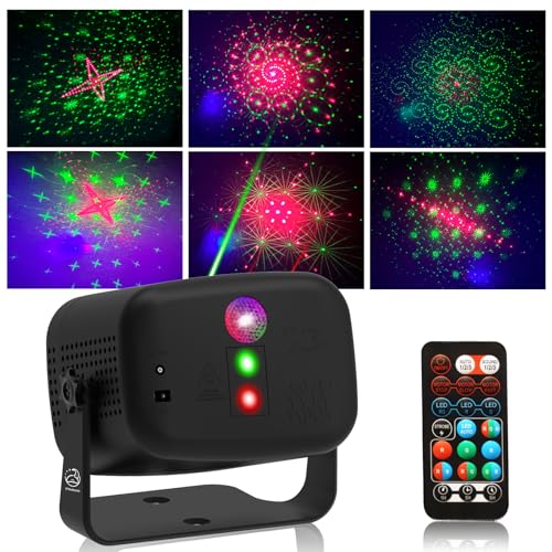 LED Disco Light RGB Sound-Activated Stage Light, Compact & Portable, Party Light DJ Lighting Indoor...