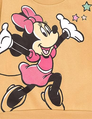 Image of Disney Minnie Mouse Girls' Fleece Sweatshirt and Flare Pant Set for Baby & Kids