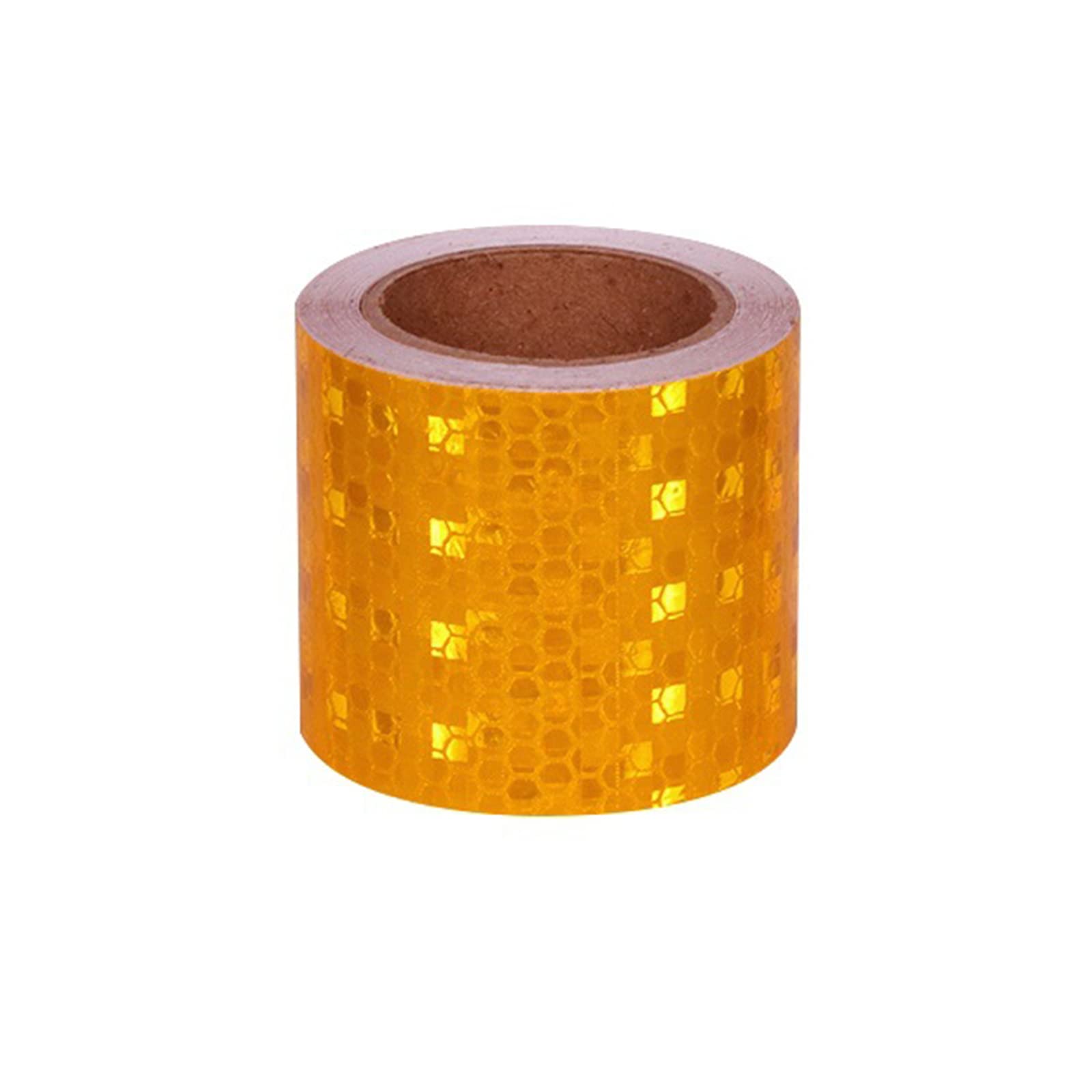 YUZGUHEY Reflective tape, Self Adhesive Fluorescent Reflector Warning Tape, 2 inch x 9.8 feet Multicolor(Oranje)