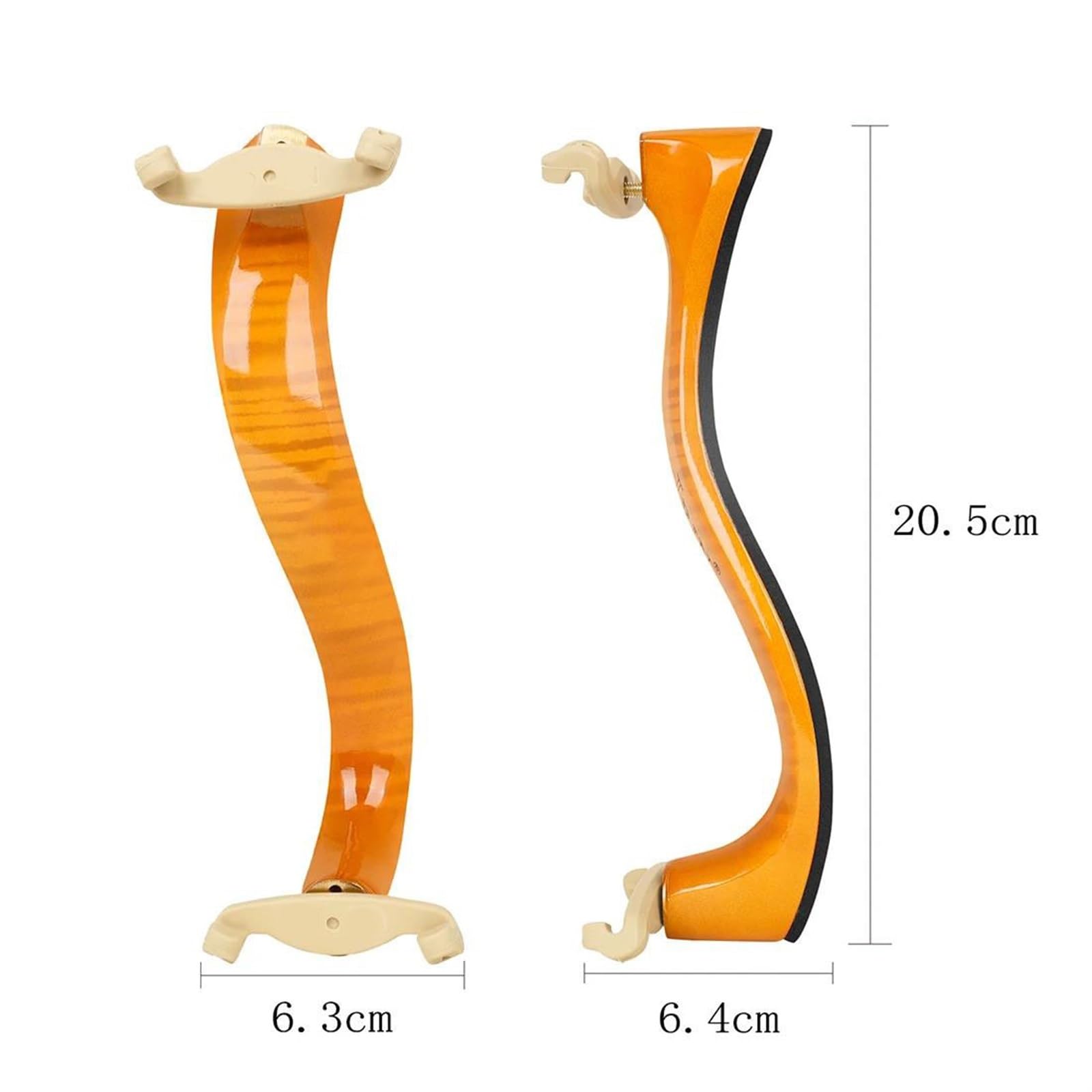 Accessori per Violino 4/4 Poggiaspalla per violino Poggiaspalla in legno di acero per strumento a corde di violino Accessorio per parti di violino