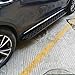 Fixed Door Side Step fit for Volkswagen VW Amarok 2011-2021 Running Board Aluminium Pedal Step Bars Protector,Black (with Brackets)