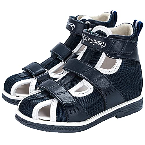 princepard Orthopedic Sandals for Kids and Toddlers, Summer Children's Corrective Shoes for Boys and Girls Flat Feet or Tiptoe Walking,High-Top Ankle Support and Anti-Slip Sole
