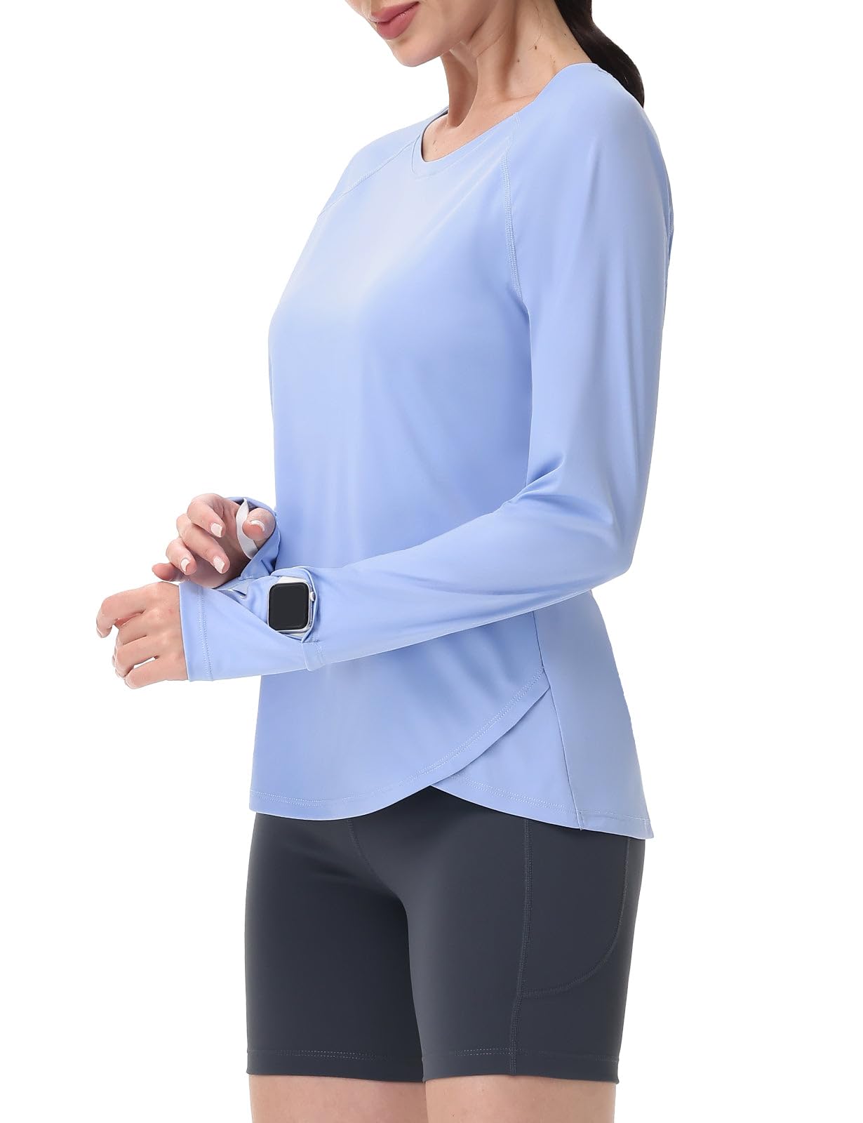 SPEXIAL Women's Sun Shirts UPF 50+ UV Protection SPF Long Sleeve Hiking Fishing Running Outdoor Lightweight Quick Dry