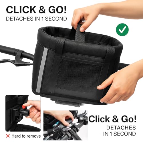 ANZOME Folding Dog Bike Basket