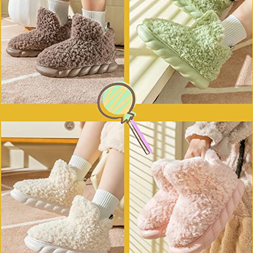 Our Lovely Fleece Booties, 2023 New Women's Comfort Warm Bootie Slippers, Winter Indoor Outdoor Fleece Booties2