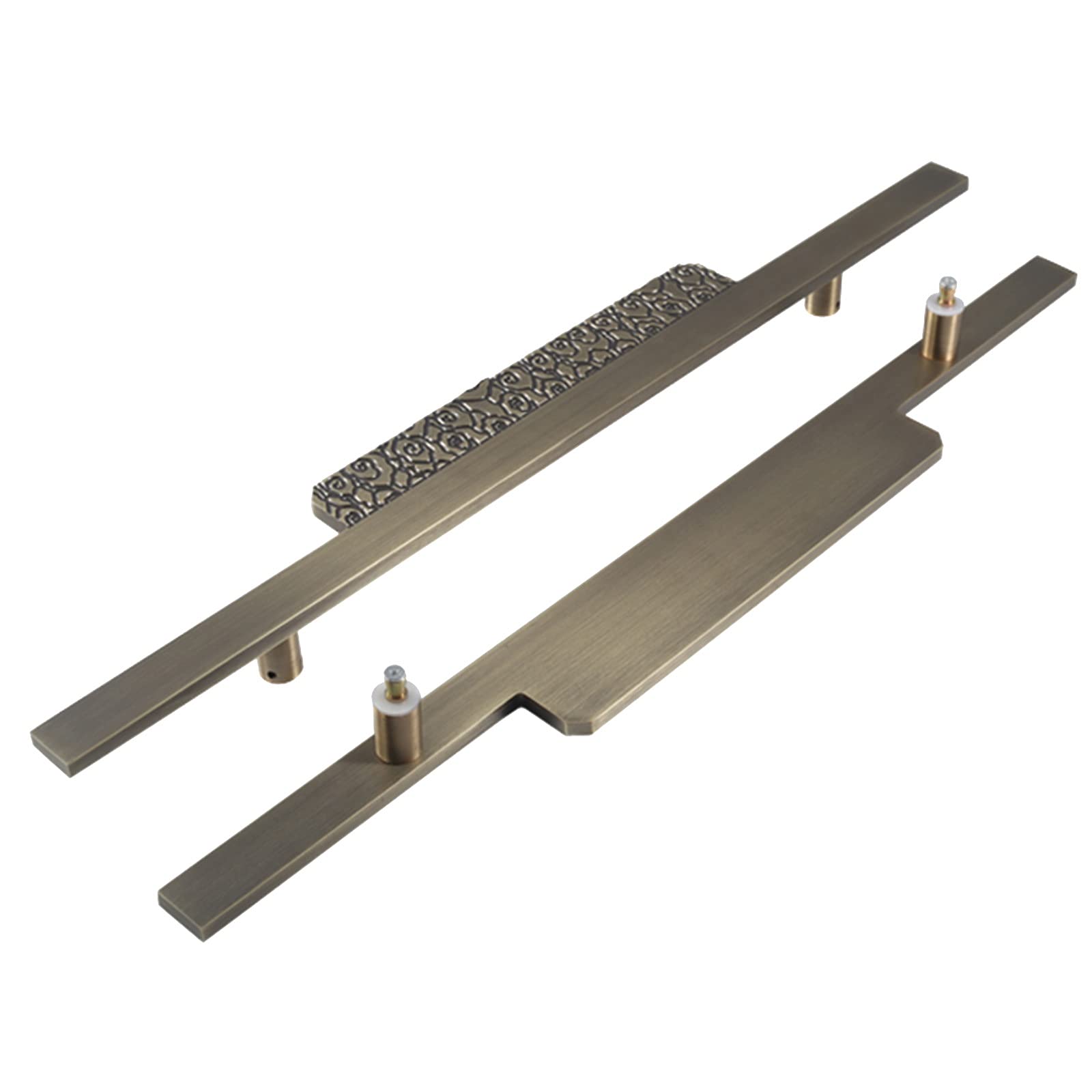 Poignée de porte en aluminium robuste pour entrée moderne et verrière