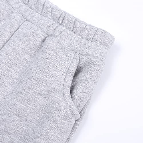 Image of MYGBCPJS Youth 2PCS Jogger Outfits Set Fleece Hooded + Sweatpants Boys Girls Athletic Sweatsuits Pullover Clothes