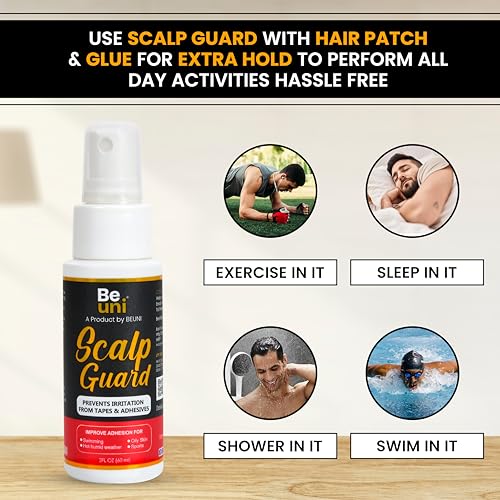 Image of Scalp Protector Guard Spray for Hair Patch & Wigs - Helps Prevent Irritation from Tape & Adhesive | Anti-Itching Formula | Reduces Discomfort & Improves Adhesion