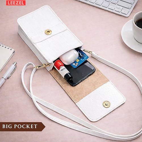 Image of LEEZEL Women's Girls Wallet Sling Bag for Mobile Cell Phone Holder