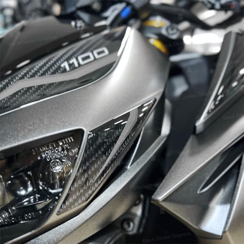 Autocollant 3D Résiné pour Kawasaki Z1100 2026 protection réservoir et carénage avant moto BK1