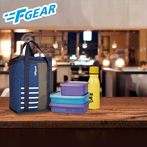 Image of F Gear Munch Navy Grey Lunch Bag (4224)