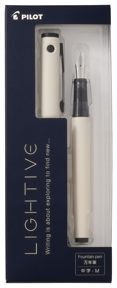 Pilot Writive Fountain Pen, Medium, Off White
