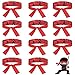 ZOIIWA 12 Pcs Ninja Headband Ninja Birthday Party Decorations Ninja Master Themed Headband for Kids Boys Girls Party Supplies Karate Red Headband Ninja Warrior Birthday Party Favors