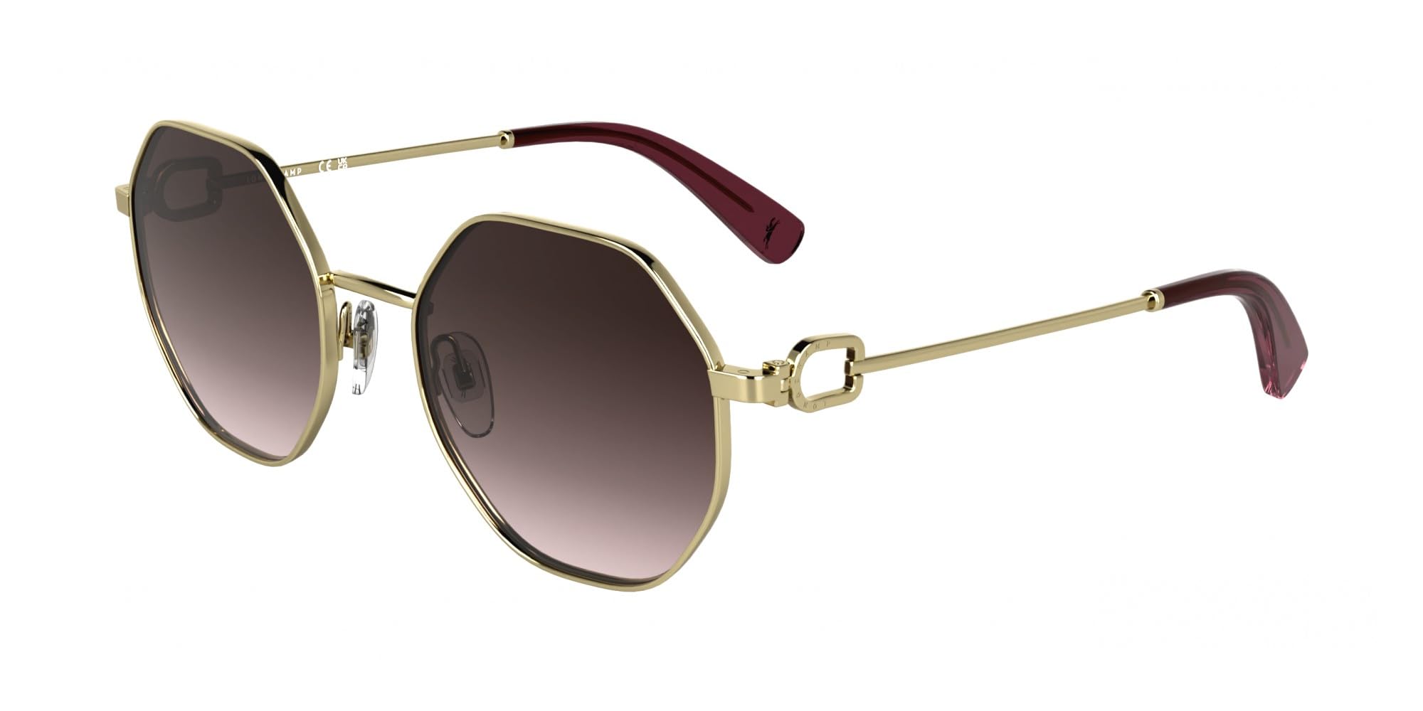 LONGCHAMP Okulary przeciwsłoneczne LO179S N 724 GOLD/GRADIENT BROWN ROSE 52/20/140 damskie