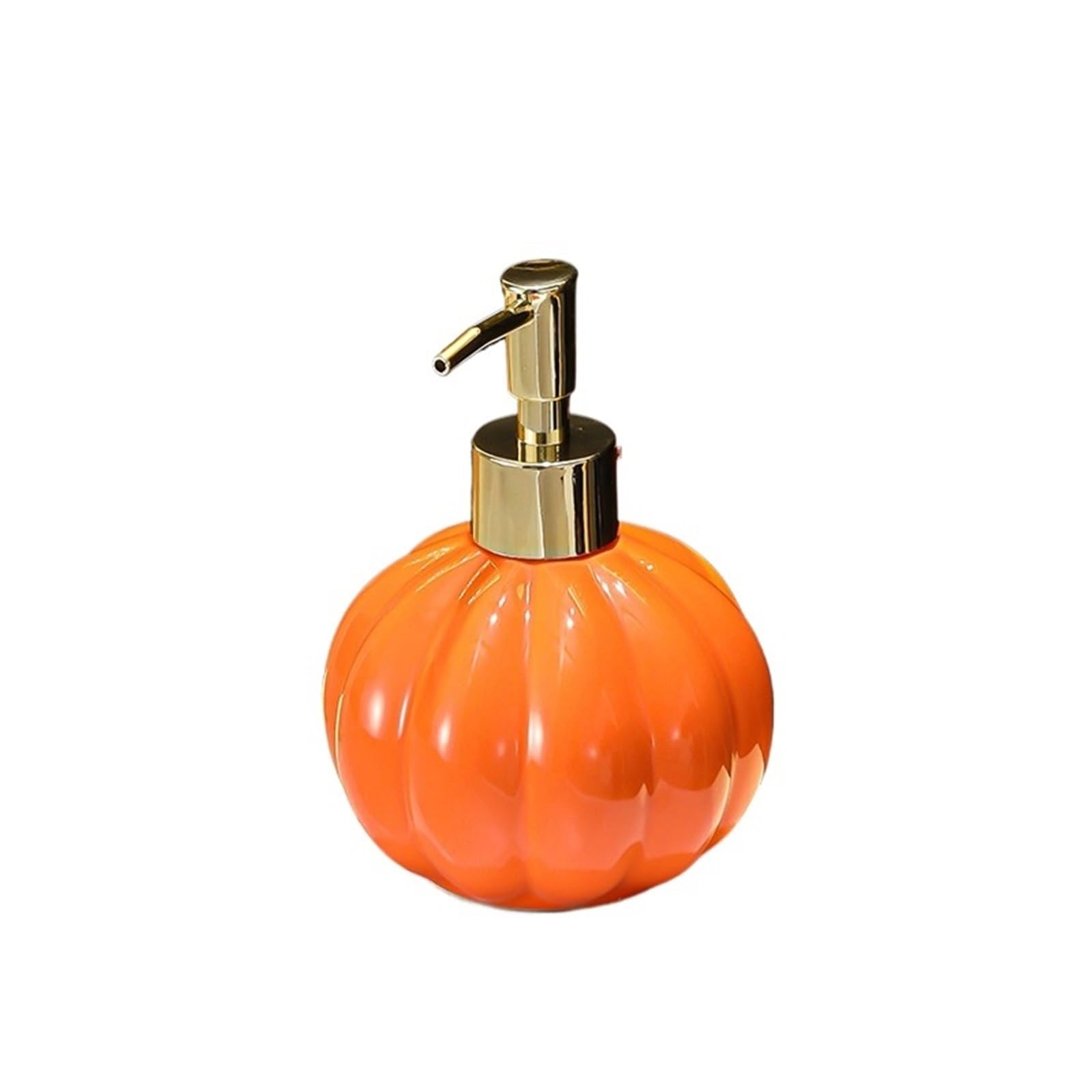 soap dispenser Luxury Ceramic Soap Dispenser With Pump Bathroom Shower Gel Shampoo Push Empty Bottle(Orange)