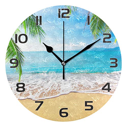 Reloj de pared analógico silencioso Qilmy 25 cm redondo miniatura 1