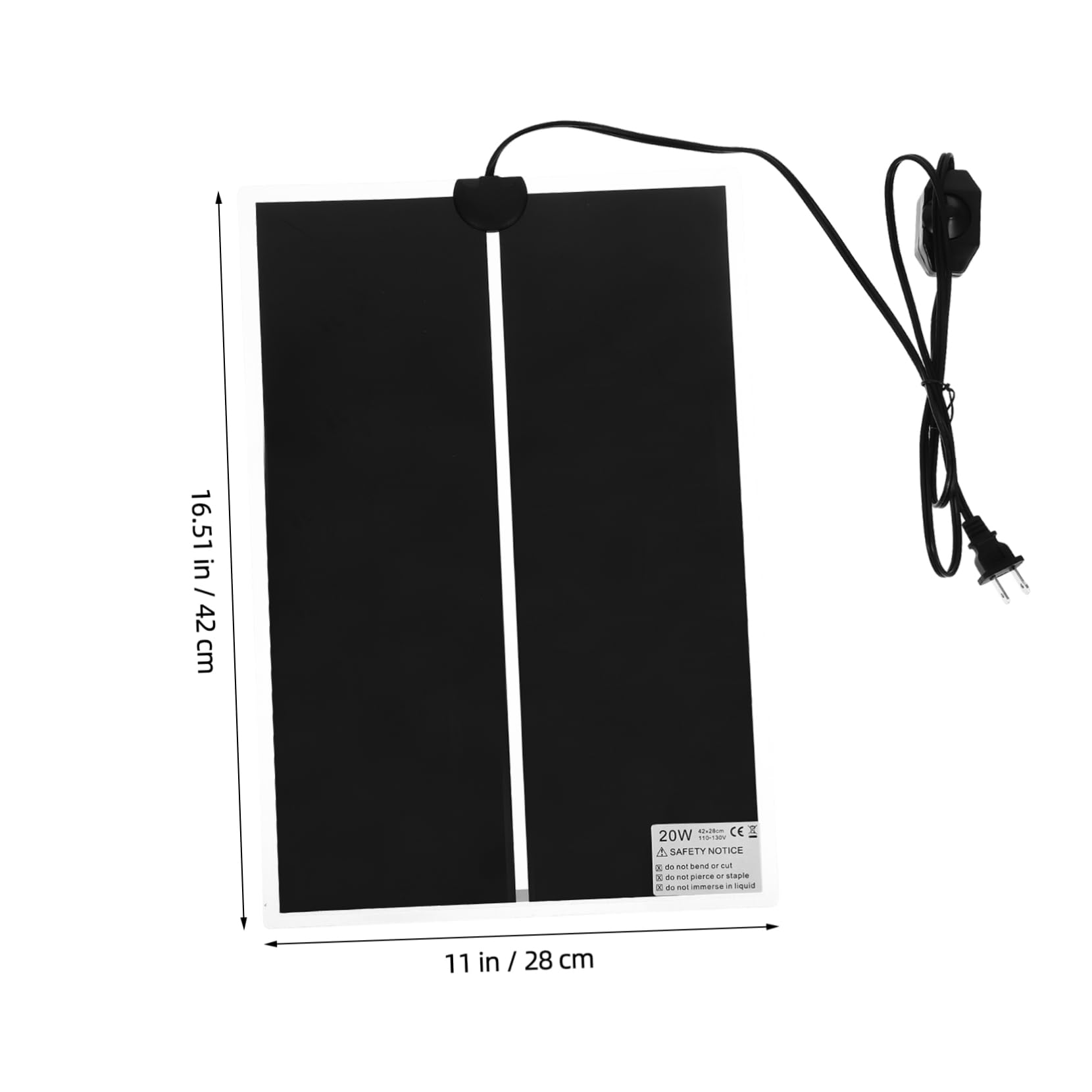 BESPORTBLE 3pcs Reptile Heat Pad Insulation Pad Temperature Control for Small Pets Lizards Snake Heating Mat for Terrarium 20w Us Voltage