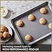 Calphalon Baking Sheets, Nonstick Baking Pans Set for Cookies and Cakes, 12 x 17 in, Set of 2, Silver