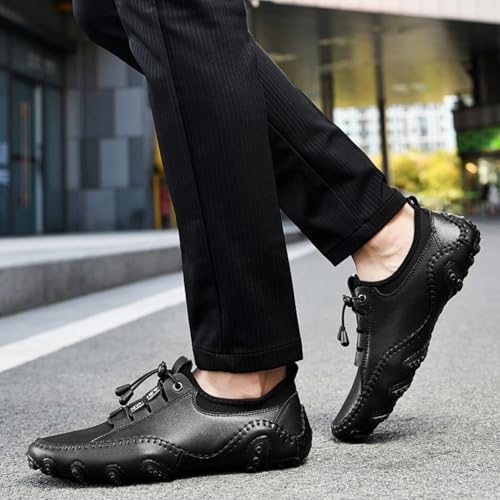 Men’s Casual Leather Loafers - Penny Loafers, Moccasin Flats & Boat Shoes Style, Versatile for Daily & Leisure Wear4