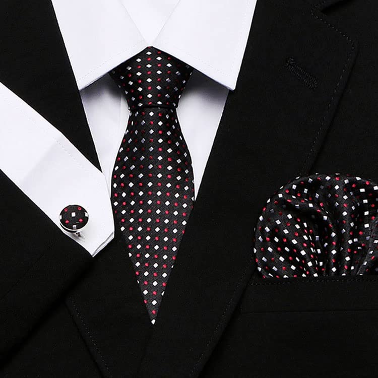 Set de corbata y gemelos con caja de regalo para hombre miniatura 3