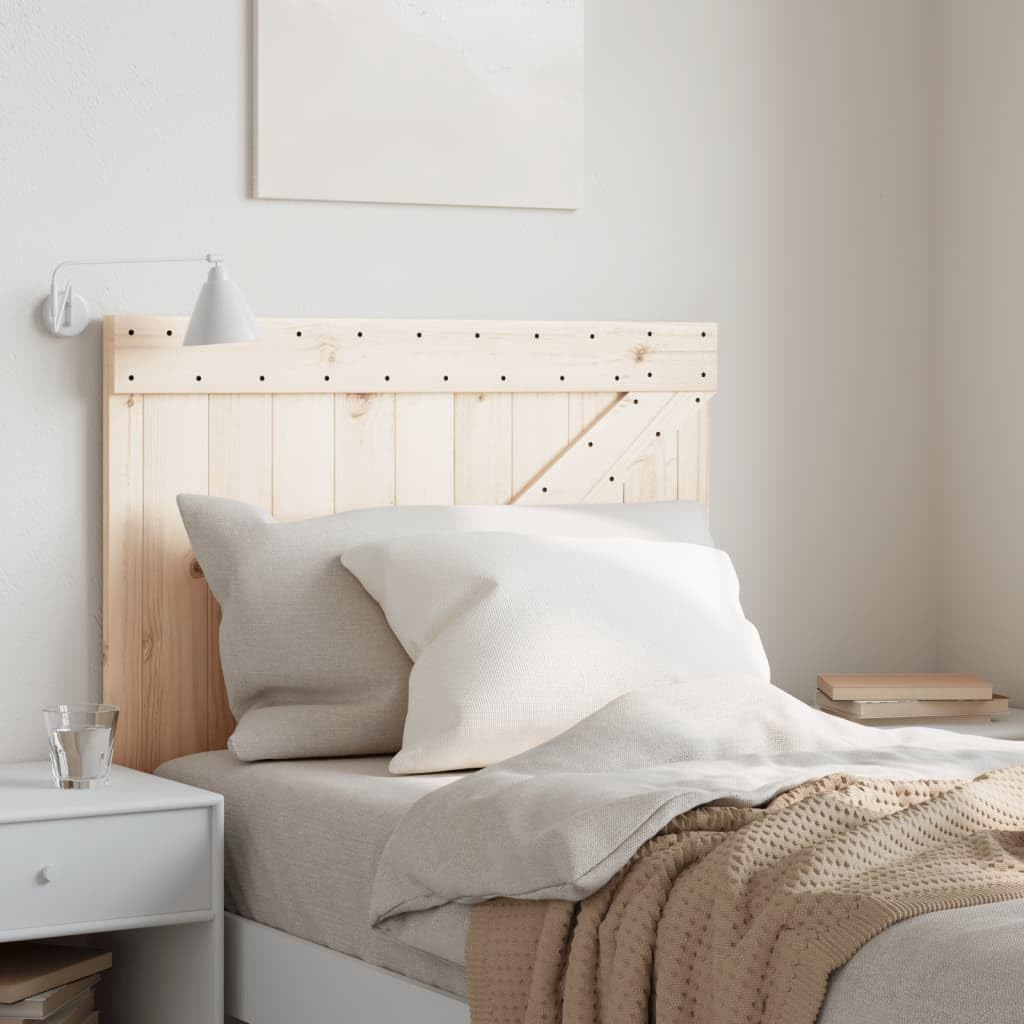 Cabecero de cama dormitorio Headboard for Bed 90 x 3,5 x 104 cm Madera de pino macizo Apoyo Respaldo Cabecero Rústico Encanto Función Decoración Marco Robusto y Estable Decoración de