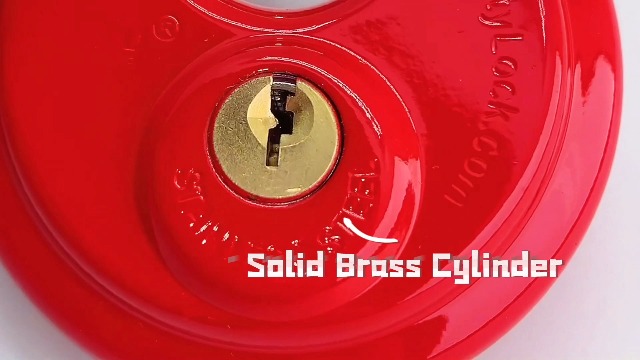 Watch unity Keyed Alike RED Disc Padlock for Self-storage on Amazon Live
