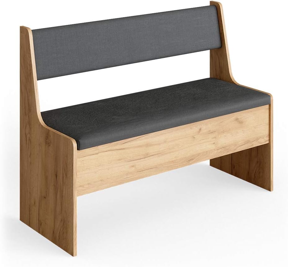 Vicco Dining room corner bench Roman, Sand/Anthracite, 106 x 42 cm : Amazon.co.uk: Home & Kitchen