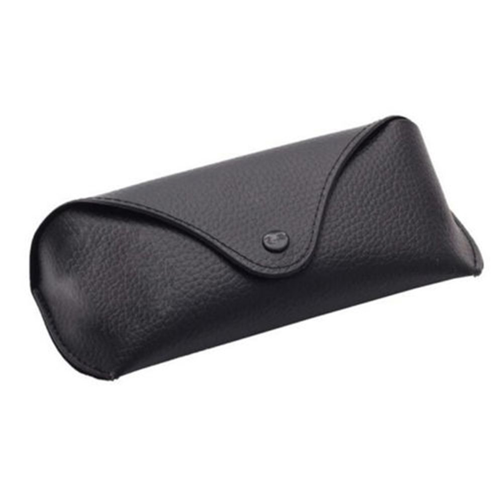 Greenlans Unisex Black Portable Faux Leather Eye Glasses Sunglasses Holder Box Case Cover