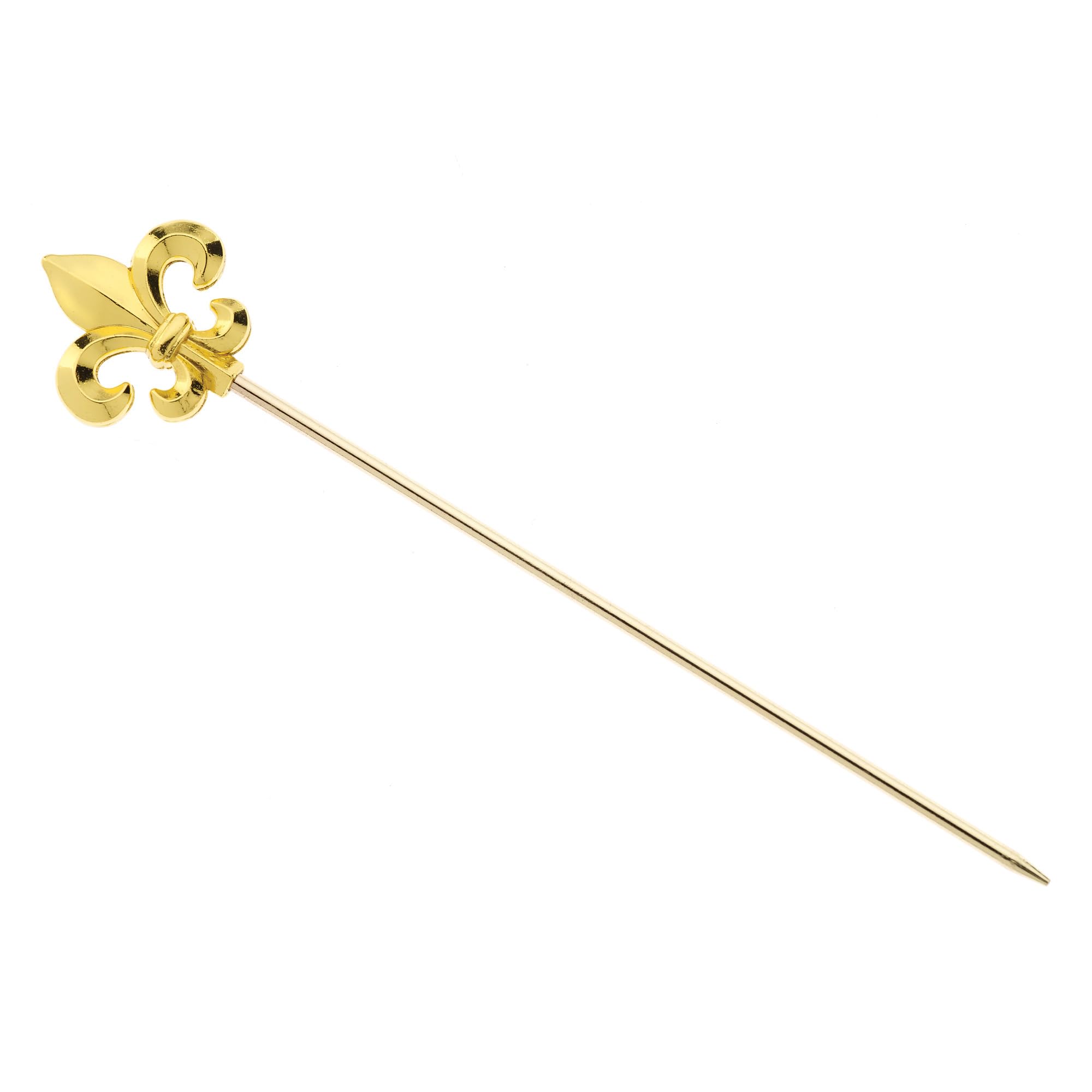 Barfly Fleur De Lis Picks, Set of 12, Gold Plated