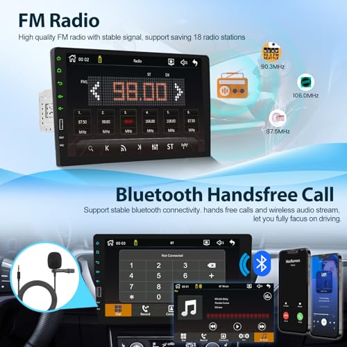Radio para automóvil con pantalla táctil 9 pulgadas miniatura 5