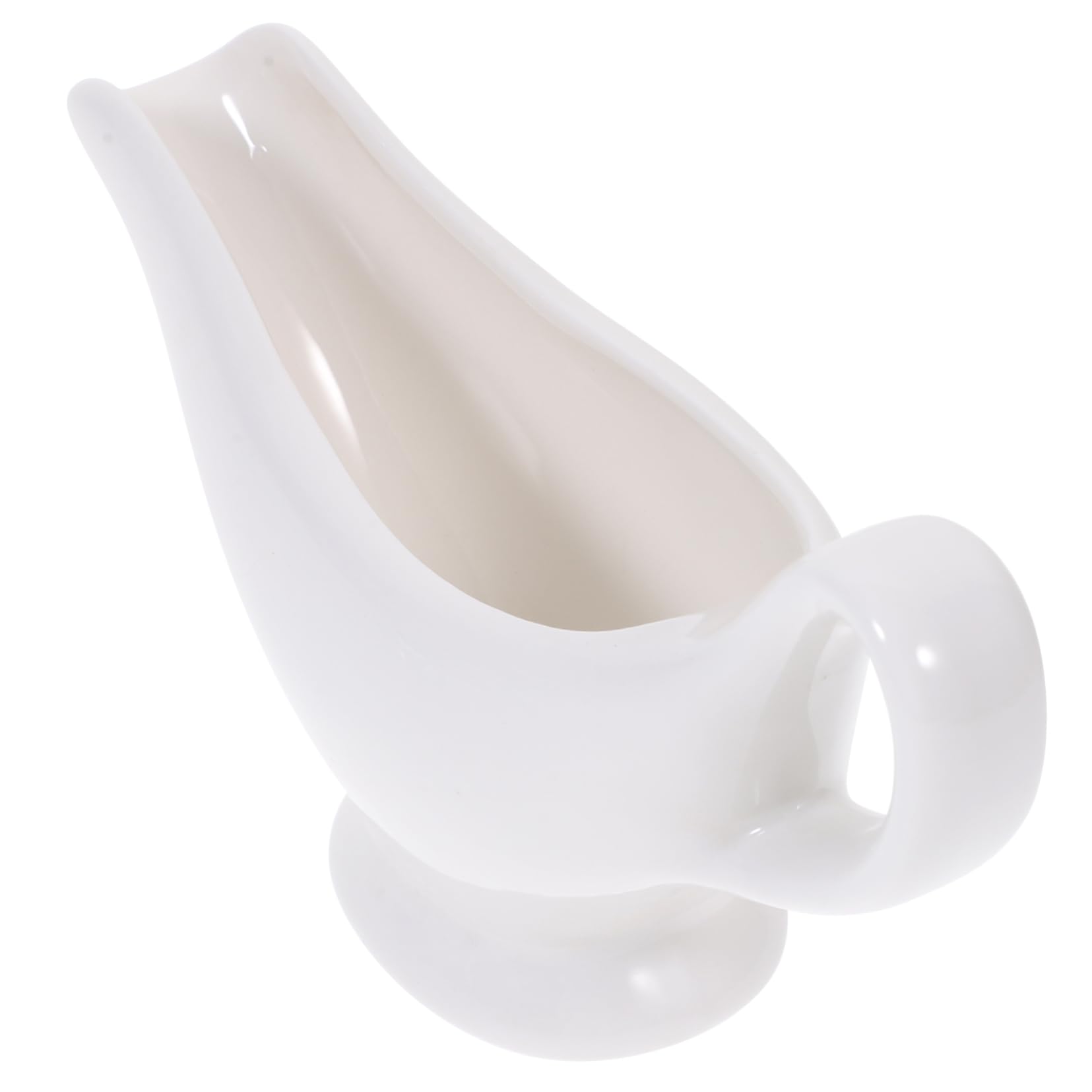 OFFSCH 1Pc Ceramic Sauce Pitcher Elegant Kitchen Sauce Dispenser for Gravies Dressings and Dips Lightweight and Easy to Clean for Home and Restaurant Use