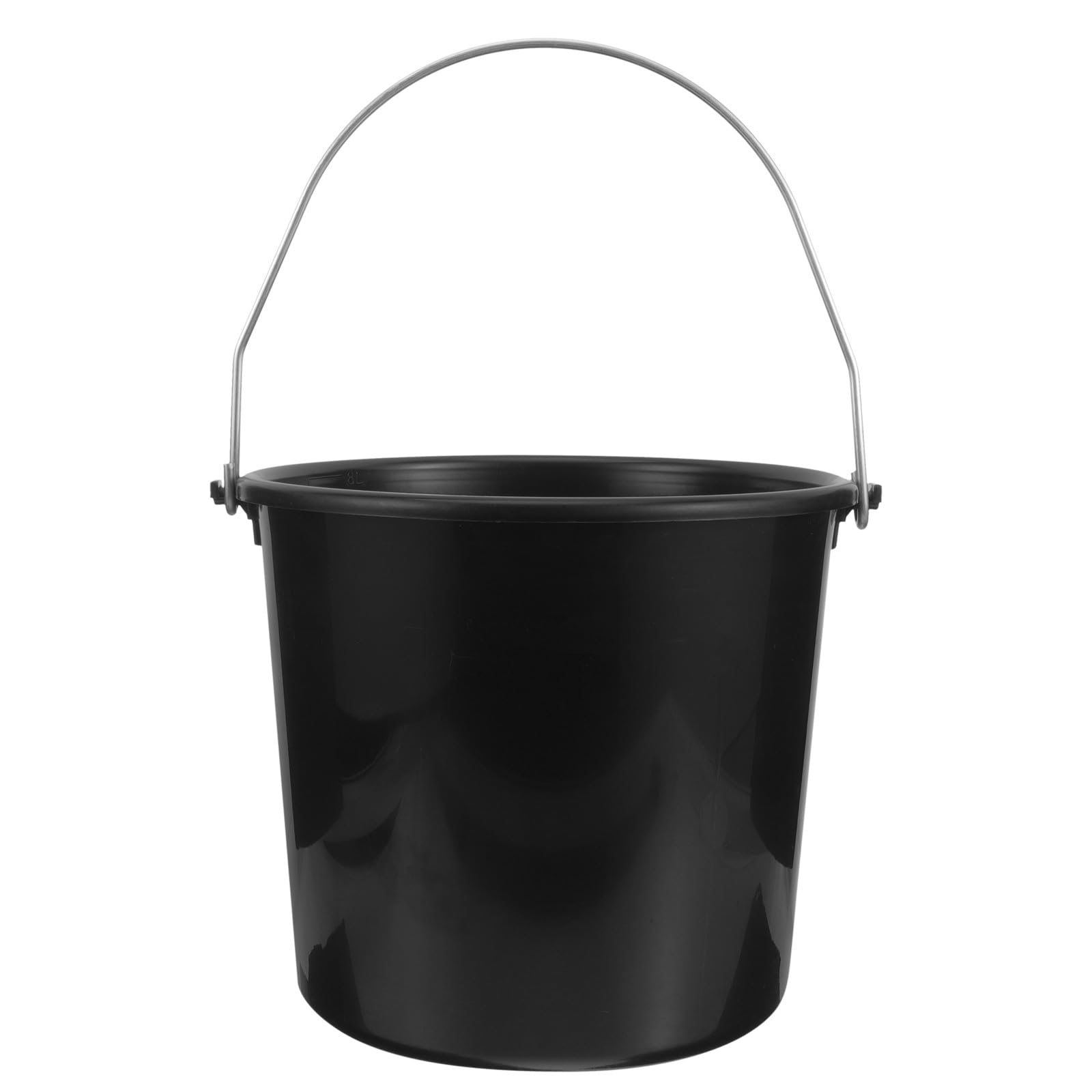 Cubo portátil de 8 litros para alimentación de terneros con asa, contenedor de plástico para riego y alimentación de ganado, herramienta multiusos para terneros, ganado y cuidado del ganado