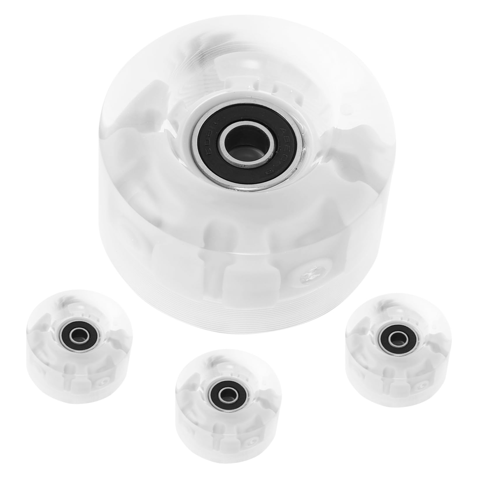 Hohopeti Replacement Skate Wheels 4 Pack Light up Wheels for Roller Skates Scooters