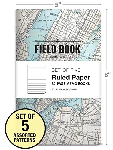 Carnet de notes ligne Elan Publishing Cahier format de poche Lot de 5 - 2