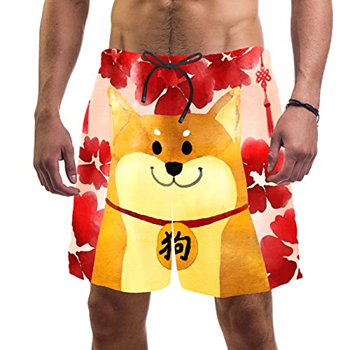 Short de bain homme Shiba Inu idéal pour vos vacances à la plage