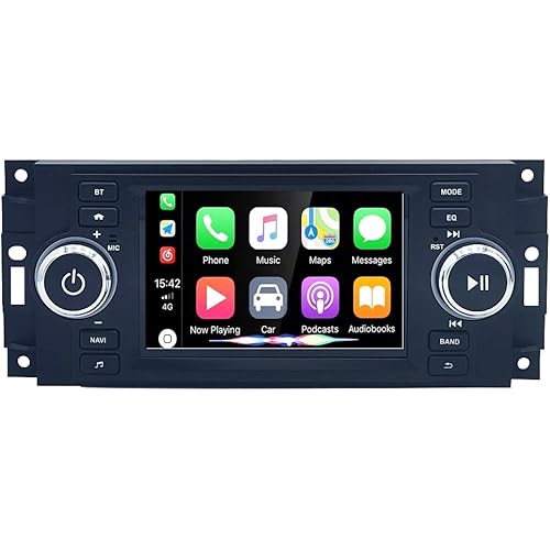 Car Stereo Radio for Dodge Ram 2006-2008 Dodge Durango 2005-2008 Dodge Charger Magnum Dakota,Chrysler 300C 2004-2007,Jeep Cherokee 05-07 Carplay Android Auto BT Head Unit