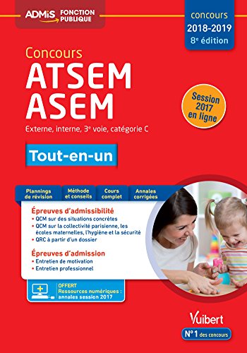 Télécharger Concours ATSEM et ASEM - Catégorie C - Tout-en-un - Concours 2018-2019 Francais PDF