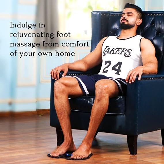 Foot Massager Pain Relief Wireless EMS Massager, Portable Folding Automatic with 8 Mode19 Intensity for Legs, Body, Hand Therapy (Foot and Body Massager) Foot Massager Pain Relief Wireless EMS Massager, Portable Folding Automatic with 8 Mode19 Intensity for Legs, Body, Hand Therapy (Foot and Body Massager)