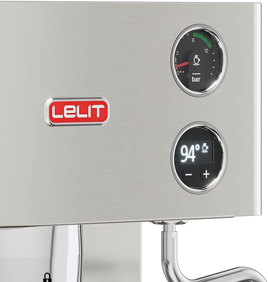 Lelit, PL92T, Elizabeth, macchina da caffè prosumer dual boiler con LCC per gestire tutti i parametri, acciaio inossidabile