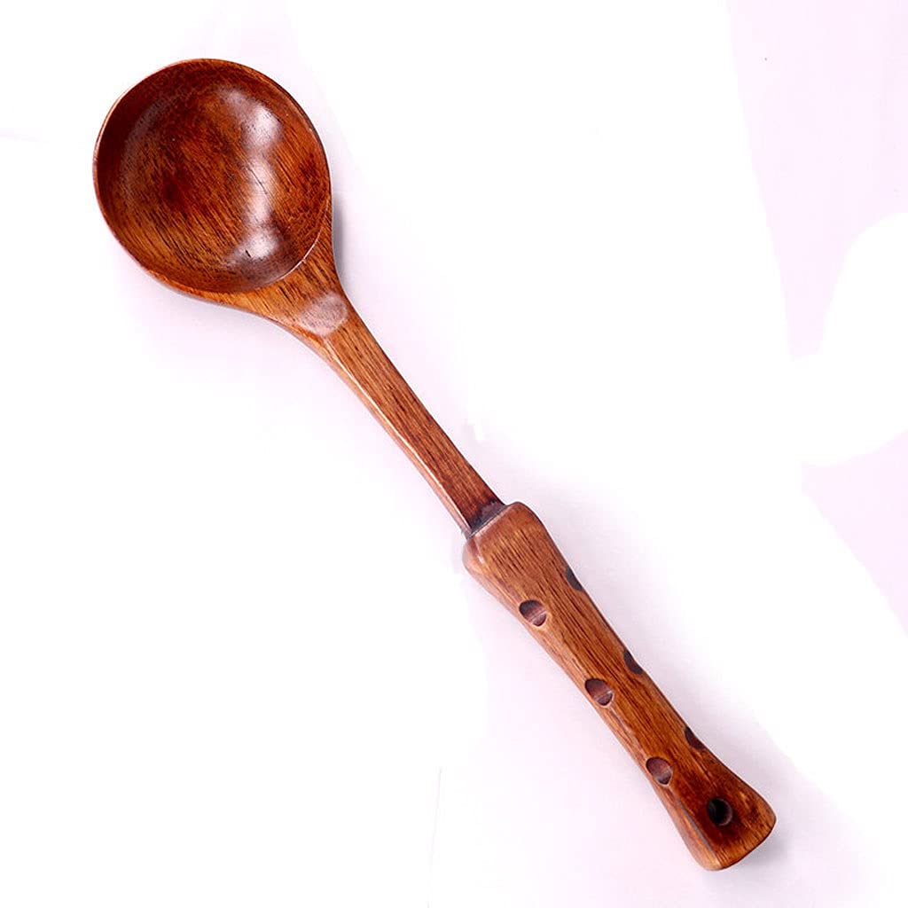 Wooden Spoons for Cooking Salad Fork Long Handle Utensils Set Suit Kitchen Toolhome Wooden Spoon