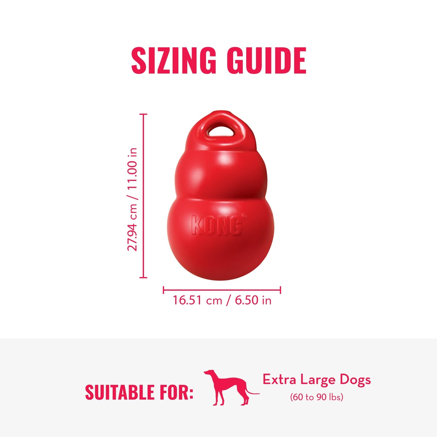 Pet Supplies : Pet Chew Toys : KONG Bounzer, Lightweight Rubber