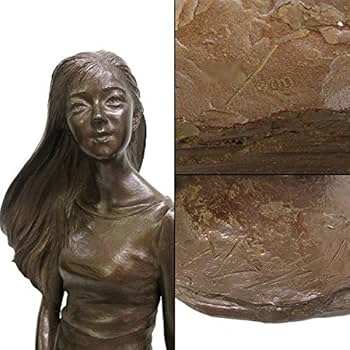 Amazon.co.jp: 大道寺光弘『緑かほる風』ブロンズ像 銅像 彫像