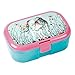Produktbild Glitzer-Lunchbox * LUNABELLE EINHORN mit FOHLEN * für Kinder von Lutz Mauder | 10655 | Perfekt für Unicorn Party | Vesperdose Brotzeitbox Brotzeit Schule Grundschule Einschulung