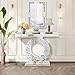GA Home Modern Mirrored Entryway Console Tables with Crushed Diamond Inlay, 39.4