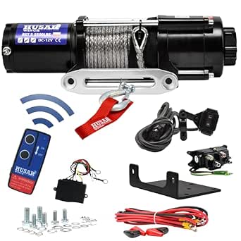 Treuil électrique 12 V BST S 4500 lbs - 2041 kg avec corde synthétique