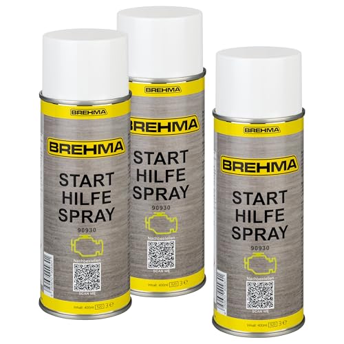 3x BREHMA Starthilfespray Starter Hilfe Startpilot Starterspray Motorstarter