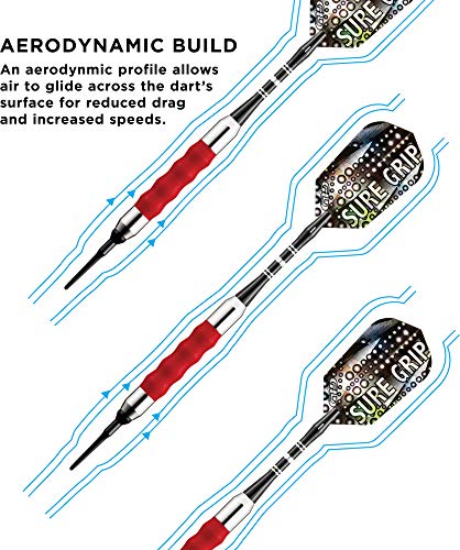 Viper Sure Grip Soft Tip Darts, Red, 18 Grams - Image 4