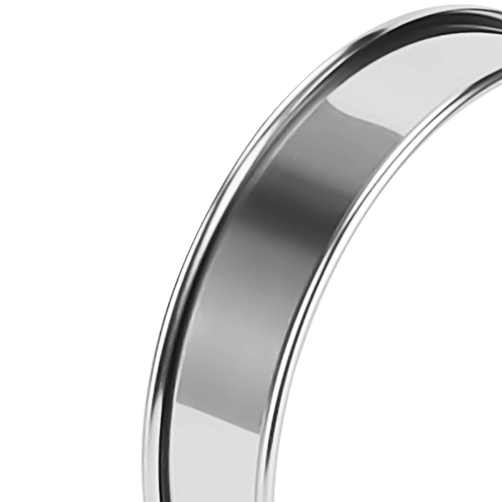 JAPCHET 12 PCS 4inch/10cm Crumpet Rings, Mousse Cake Muffin Rings for Kitchen Backing, Silver - Image 3