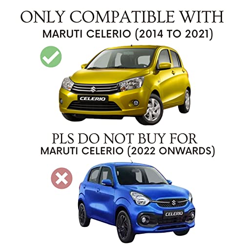 Image of Autofact Magnetic Car Sunshades Compatible with Maruti Celerio (2014 to 2021) (Set of 4) - Easy Installation, UV Protection, Keeps Car Cool (Front 2 with Zippers, Rear 2 Without Zippers)