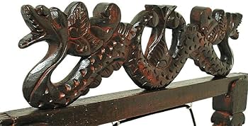 Amazon | ゴング 銅鑼 どら ドラ 中 H.70cm 打楽器 民族楽器 竜の彫刻